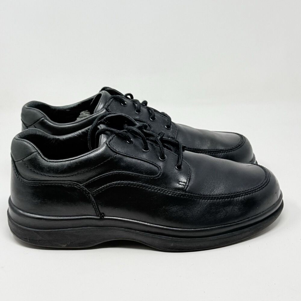 Red Wing 8636 Work Shoes Mens 11 D Black Leather Soft Moc Toe Slip Resistant